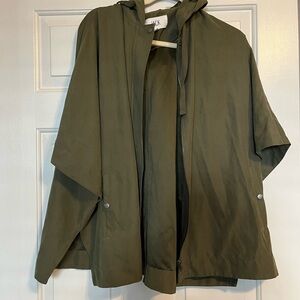Jack by BB Dakota Forest Green Jacket / Poncho Style // Size Small